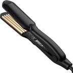 Ergonomic handle design of the Sm liters beauty hair styling iron.