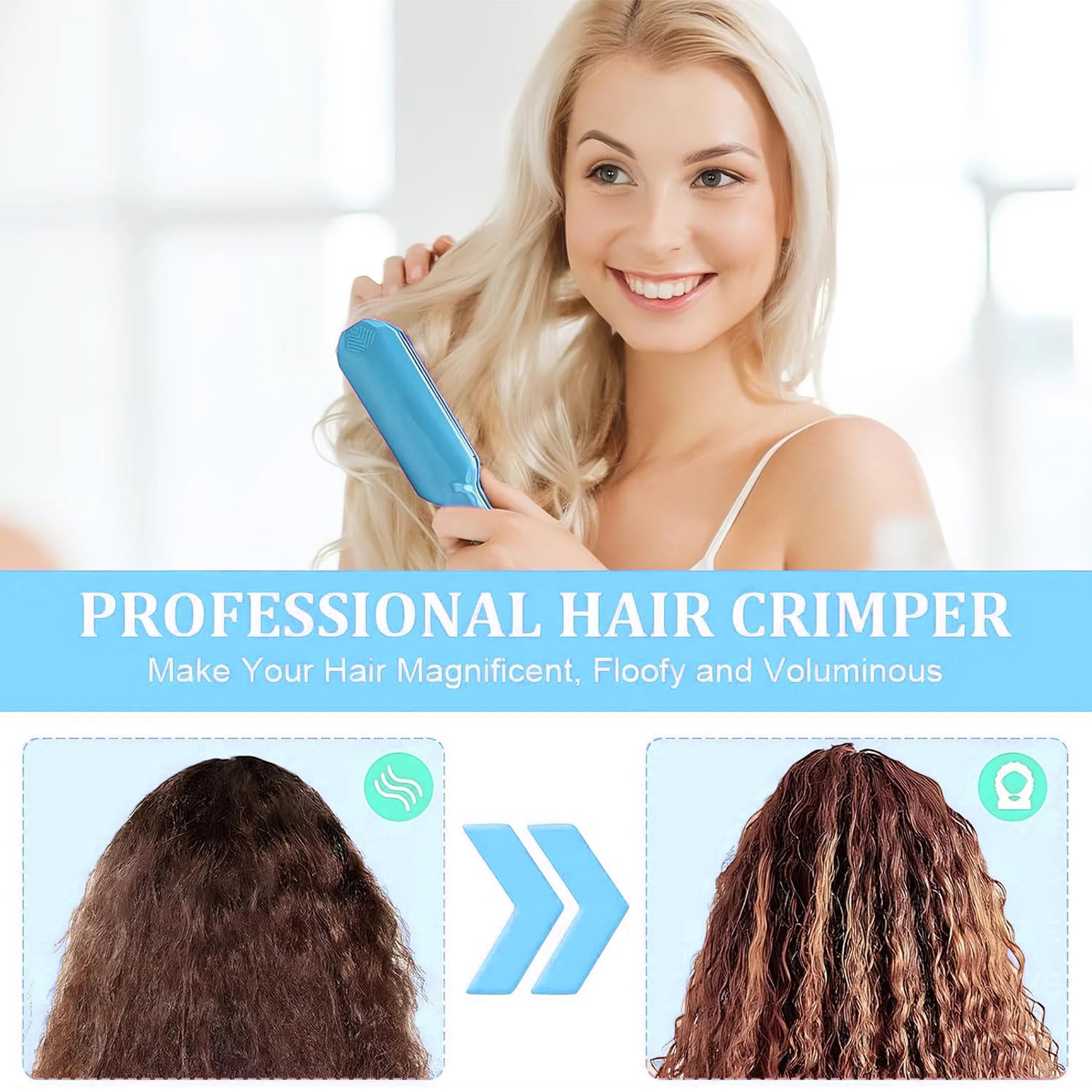 Rppiup dual voltage hair waver demonstrating safe lock mechanism and premium ergonomic handle.