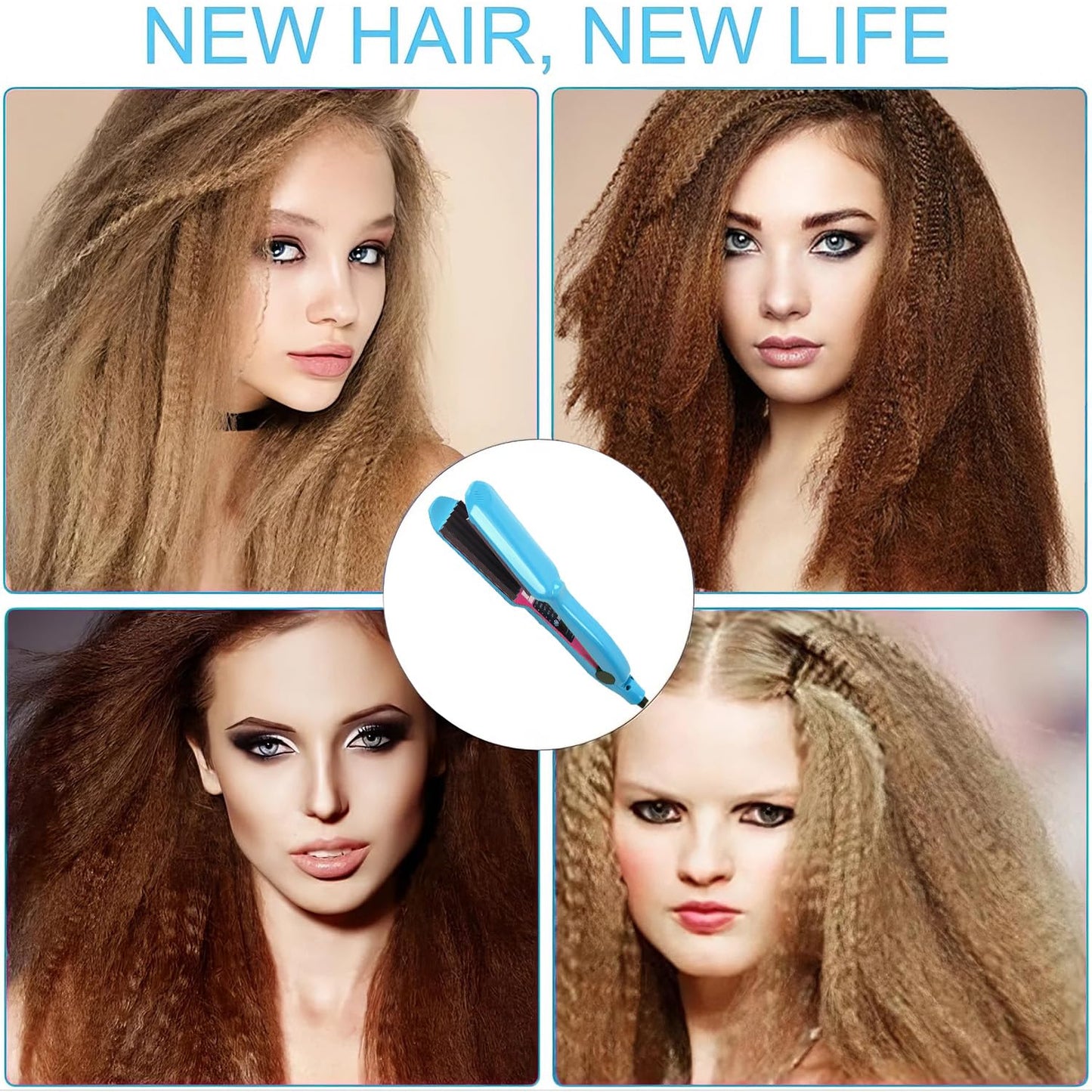 Rppiup hair crimper package contents including the authentic USA imported styling device.