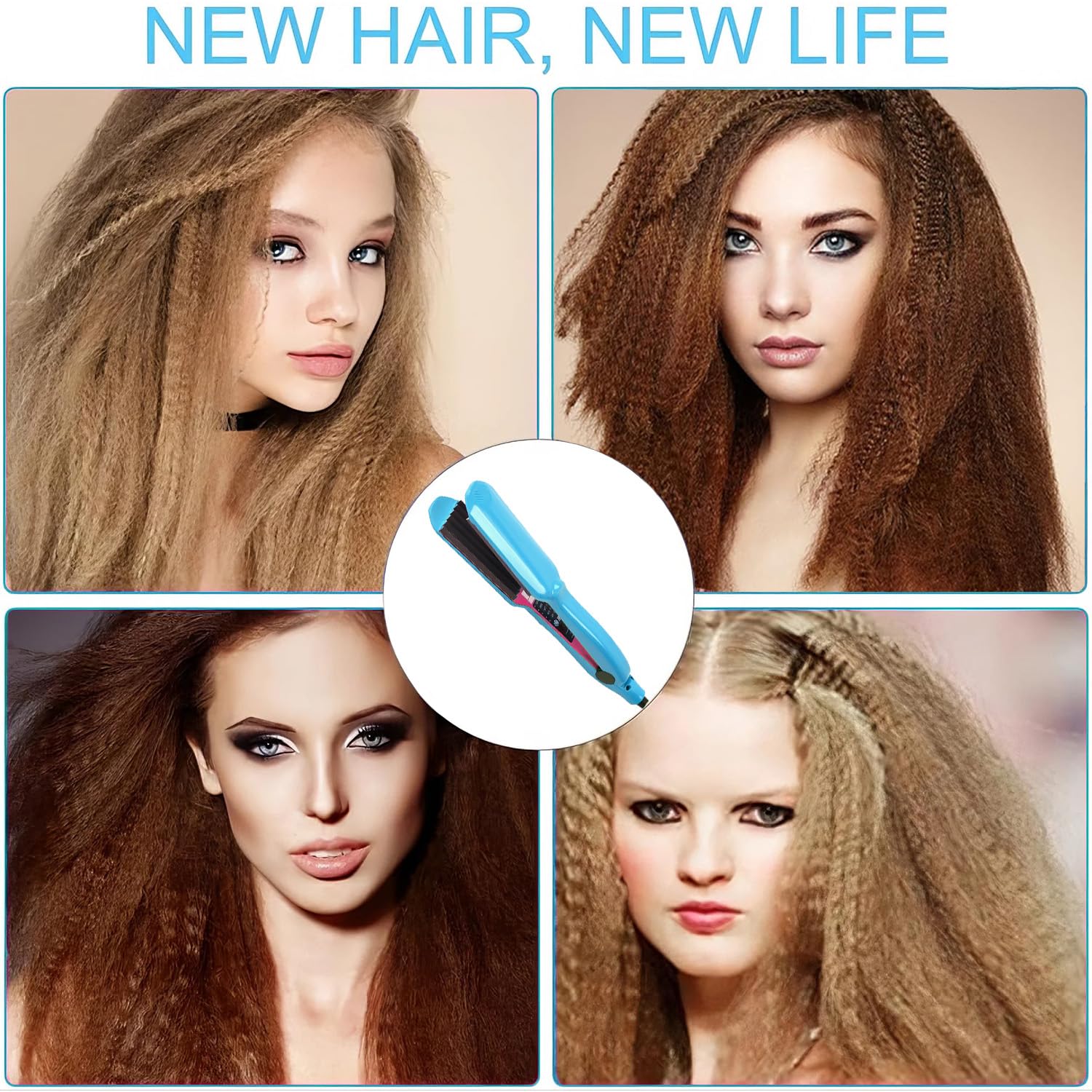 Rppiup hair crimper package contents including the authentic USA imported styling device.