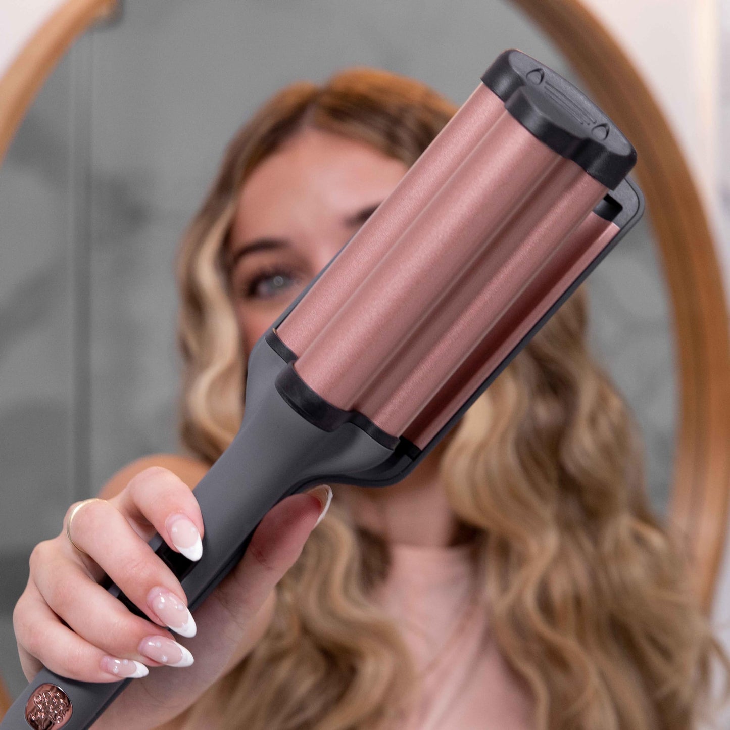 Hairitage professional hair crimping tool and styling accessories kit for textured waves