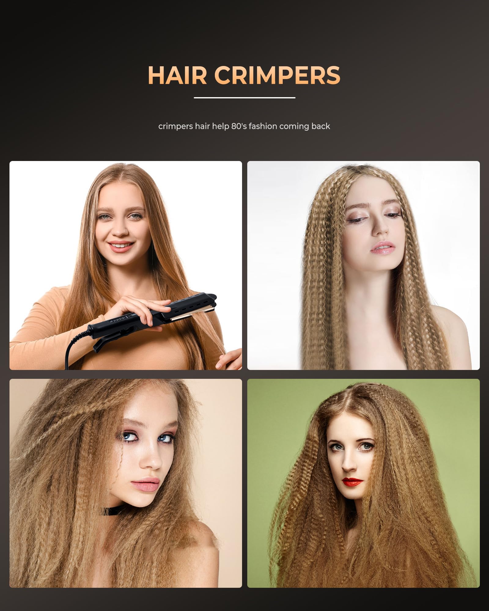 OKWRAP hair crimper tool with three hundred sixty degree swivel cord