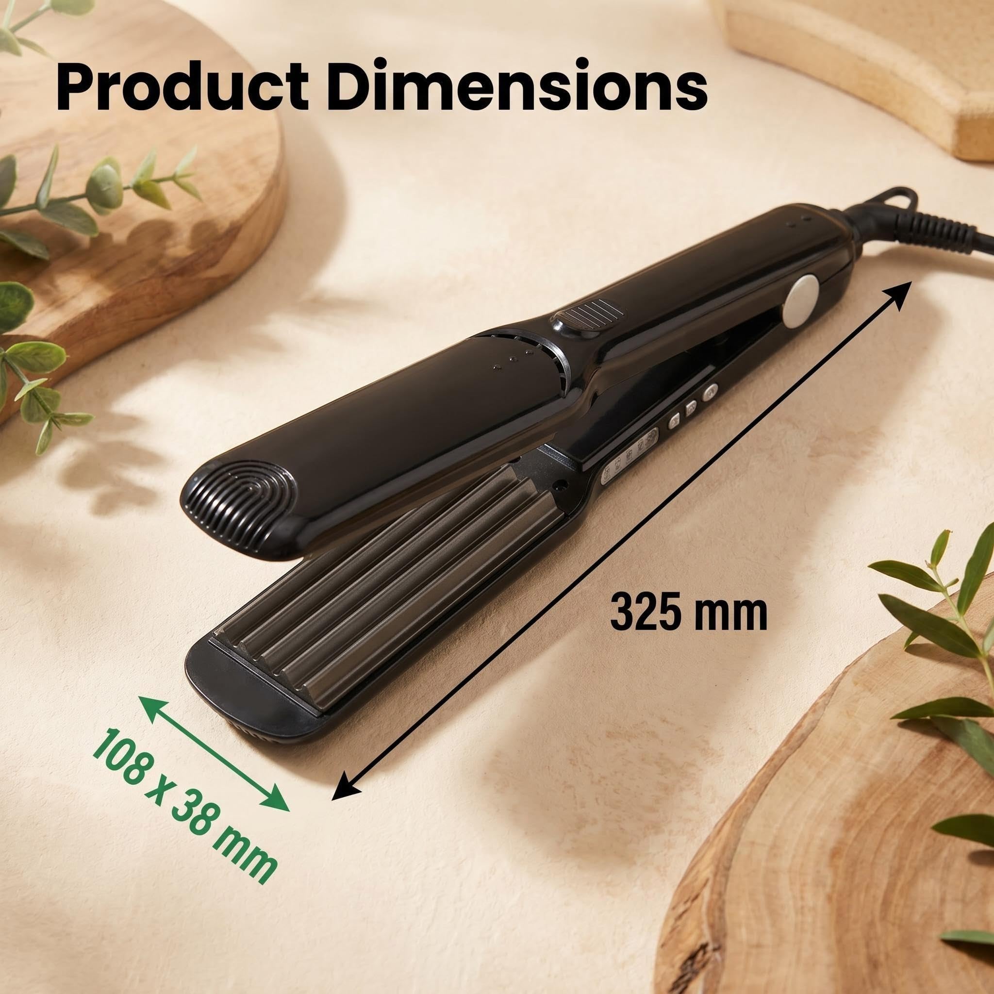 YONAIL 1.5 inch ceramic waver tool with 360 degree swivel power cord demonstrating comfortable handling.