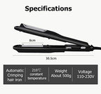 Lescolton hair crimping iron for fluffy hairstyle with the tail lock engaged for travel.