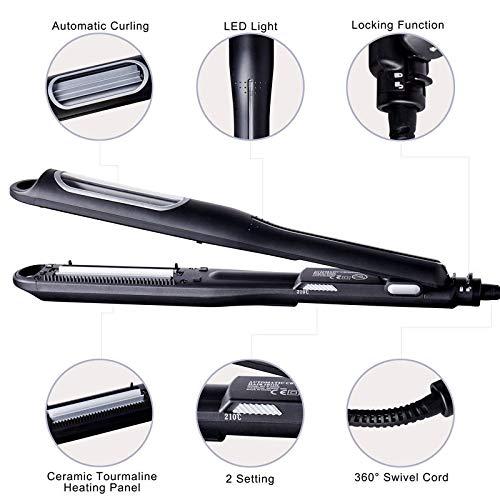 Lescolton anti static hair crimper detailing the insulated cool tip for safe handling.