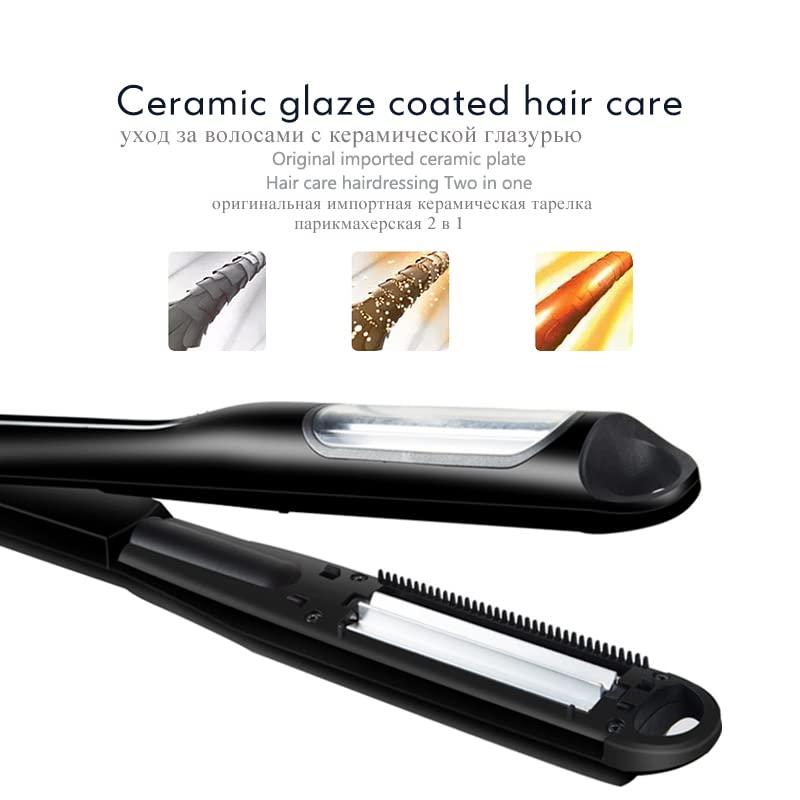 Lescolton titanium heater surface hair iron showcasing the durable power cord attachment.