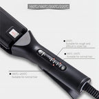 TOHUAN dual voltage crimping iron demonstrating the lightweight travel friendly design