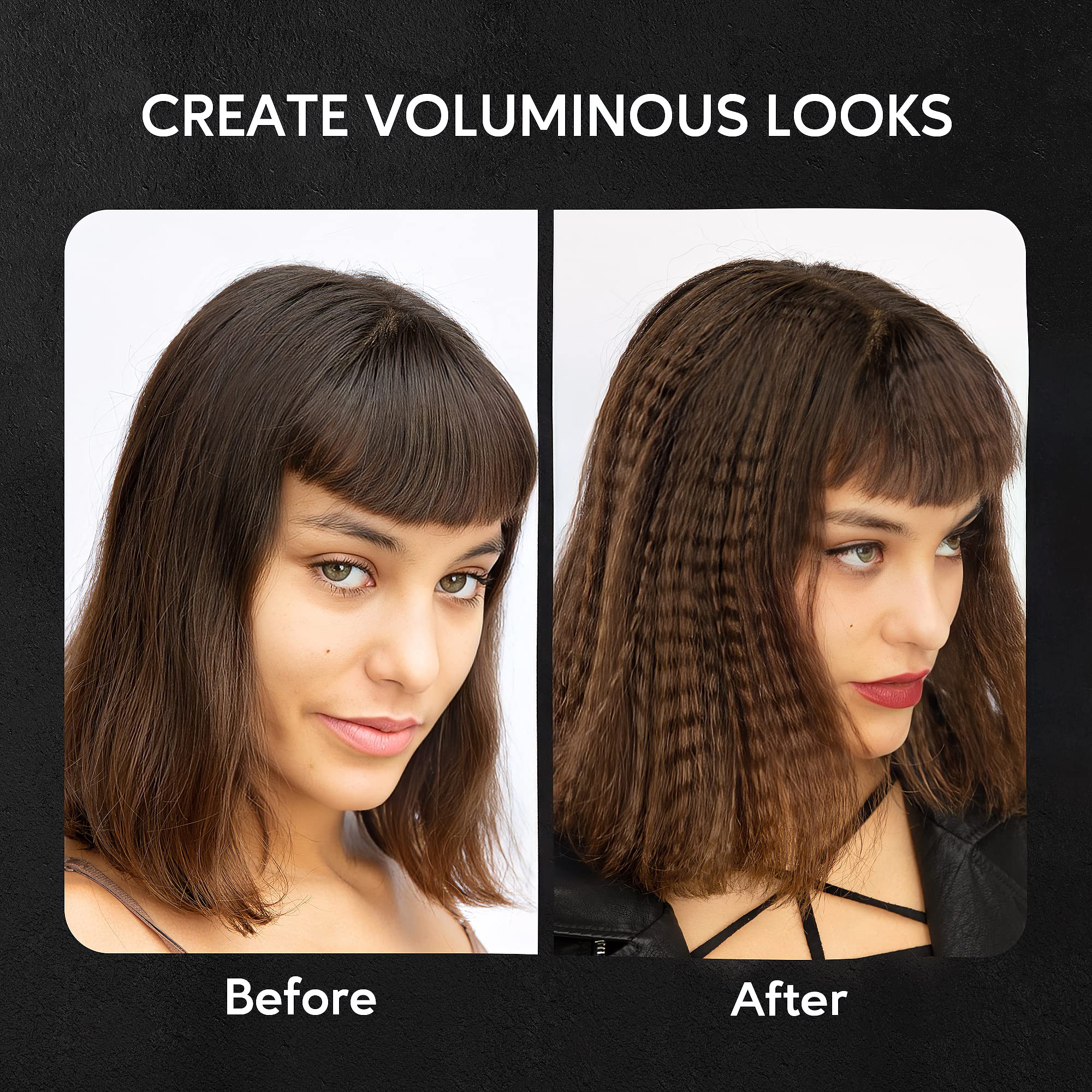 Terviiix volumizing iron for thin fine hair with wide styling plates