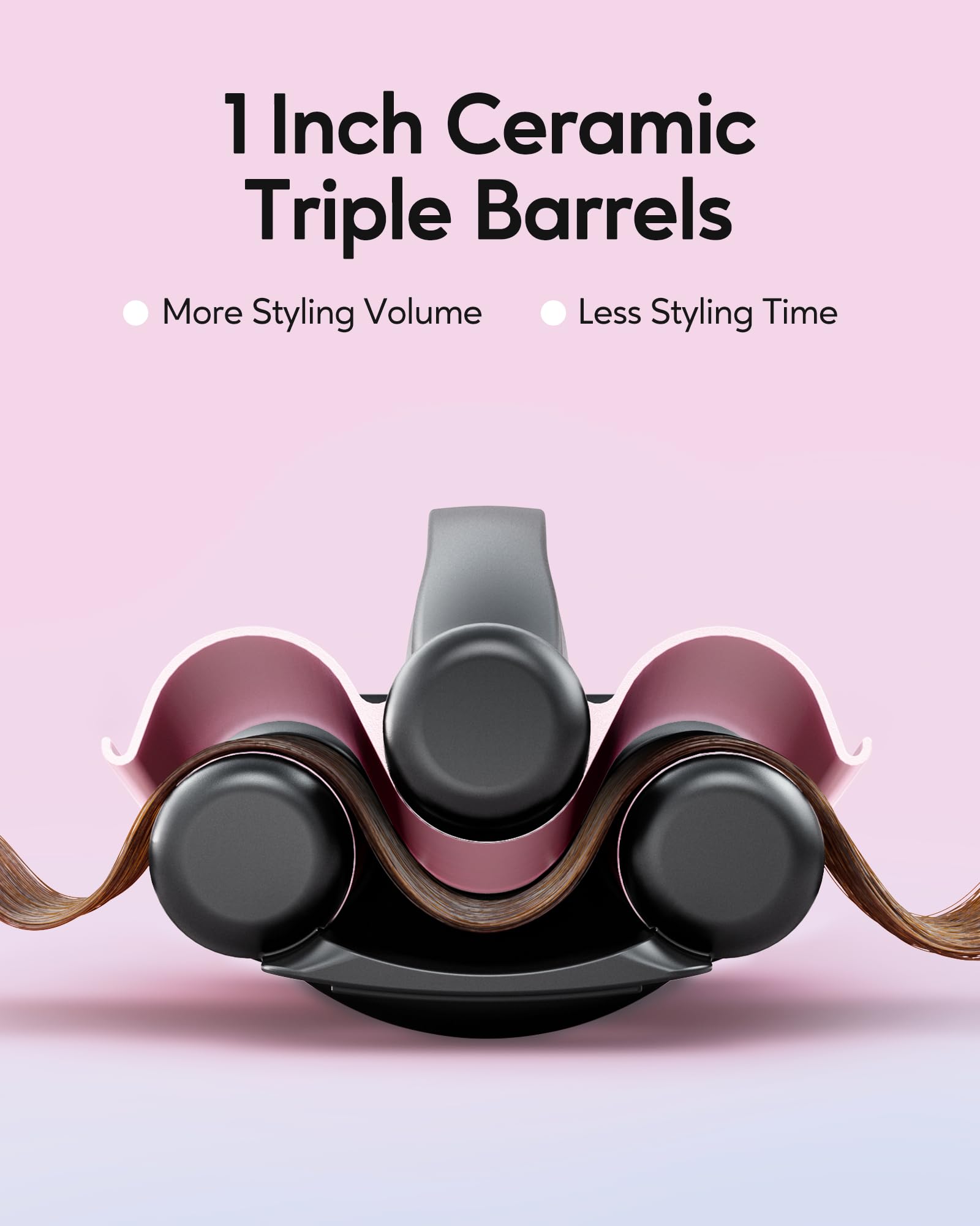 Wavytalk professional hair waver creating deep waves on hair