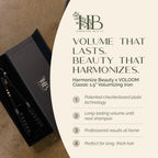 Harmonize Beauty professional styling crimper showing the textured plates designed for volume pockets