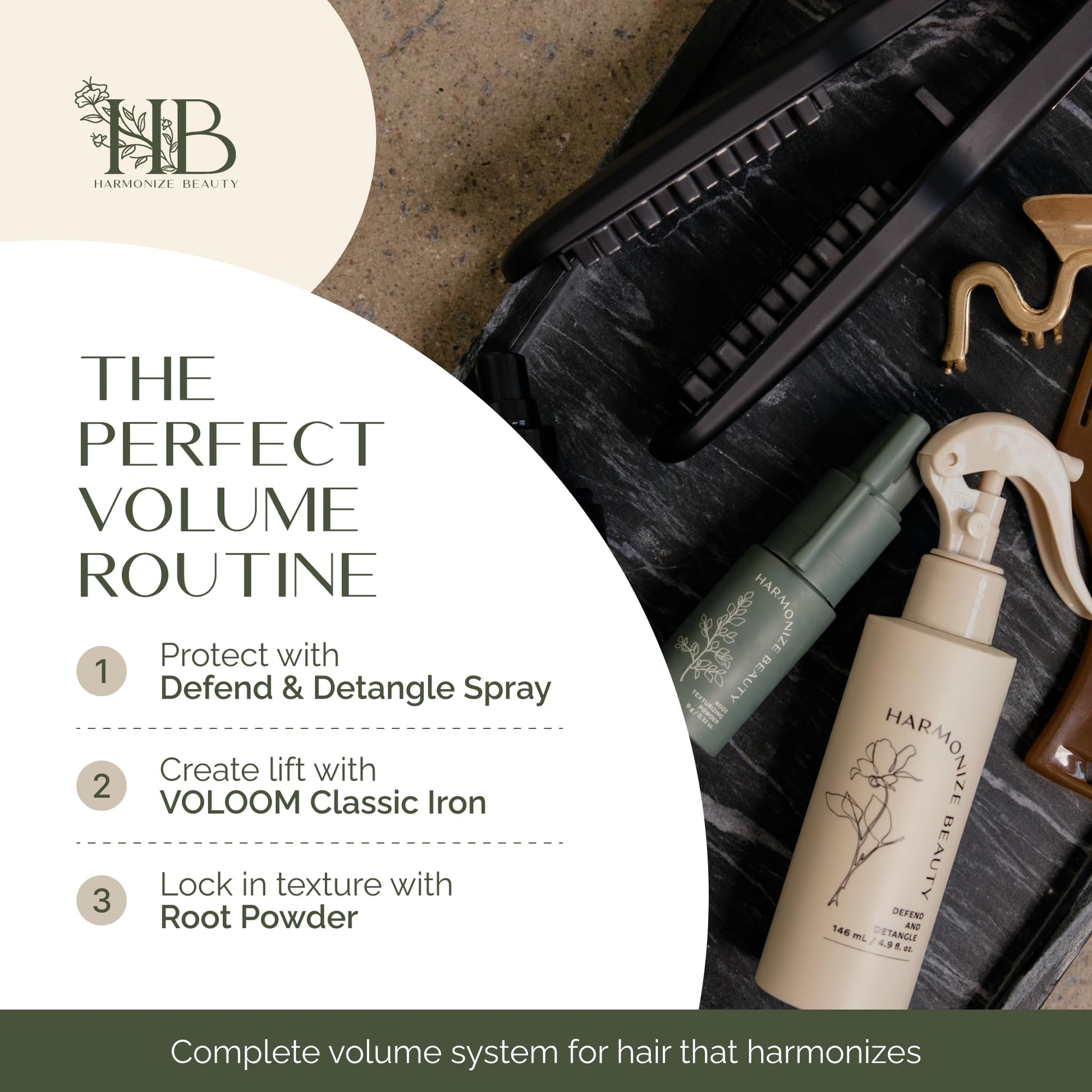 Authentic VOLOOM classic beauty tool product shot showcasing the complete electrical wand assembly