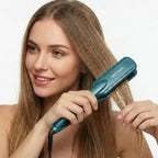 SAOSA ceramic tourmaline crimping iron plates close up details