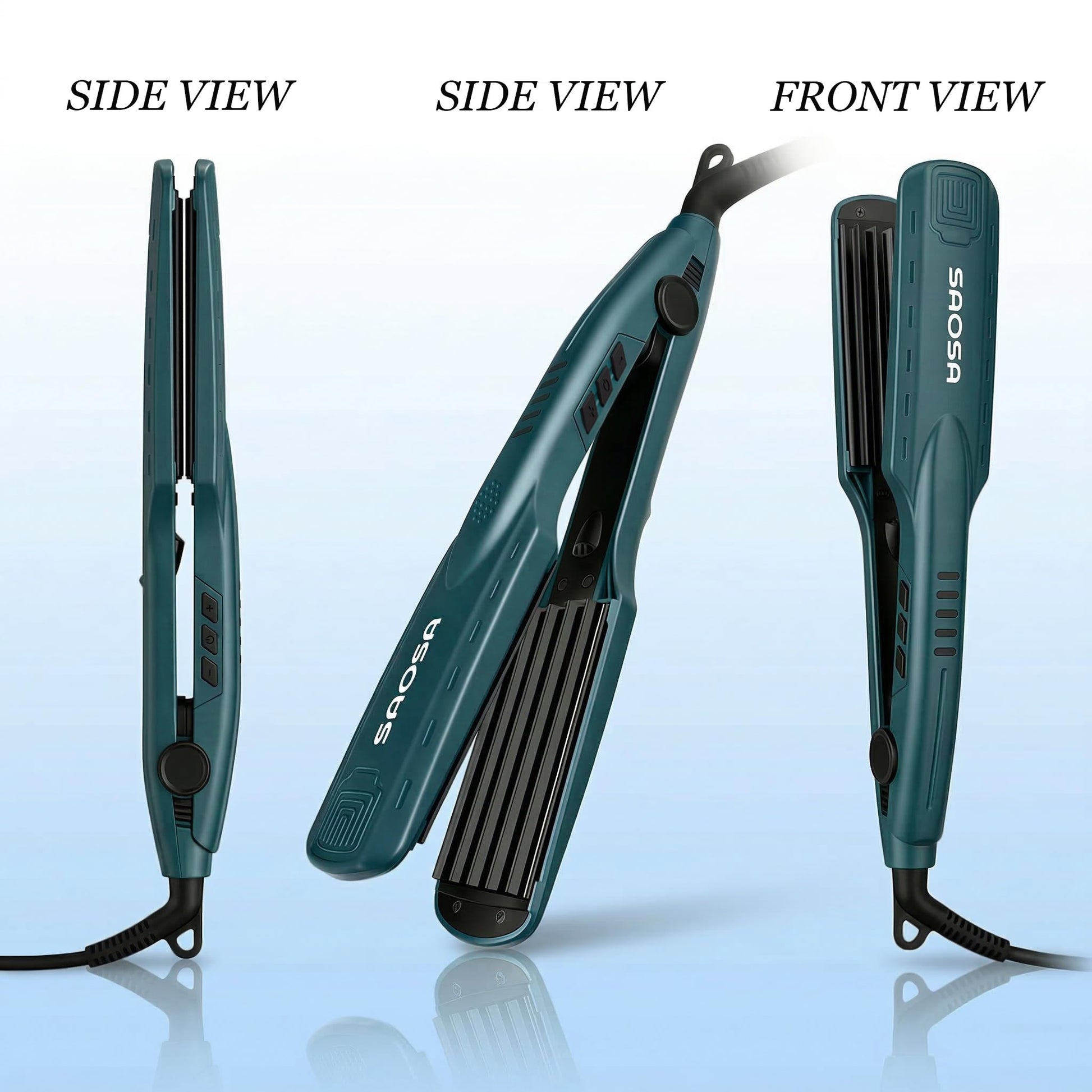 SAOSA imported hair crimper full packaging and product setup view