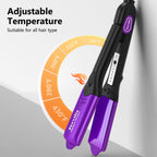 Side view of Terviiix multi plate purple hair iron highlighting the locking mechanism