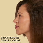 Hot Tools 1 inch micro hair crimper close up on the texture plates