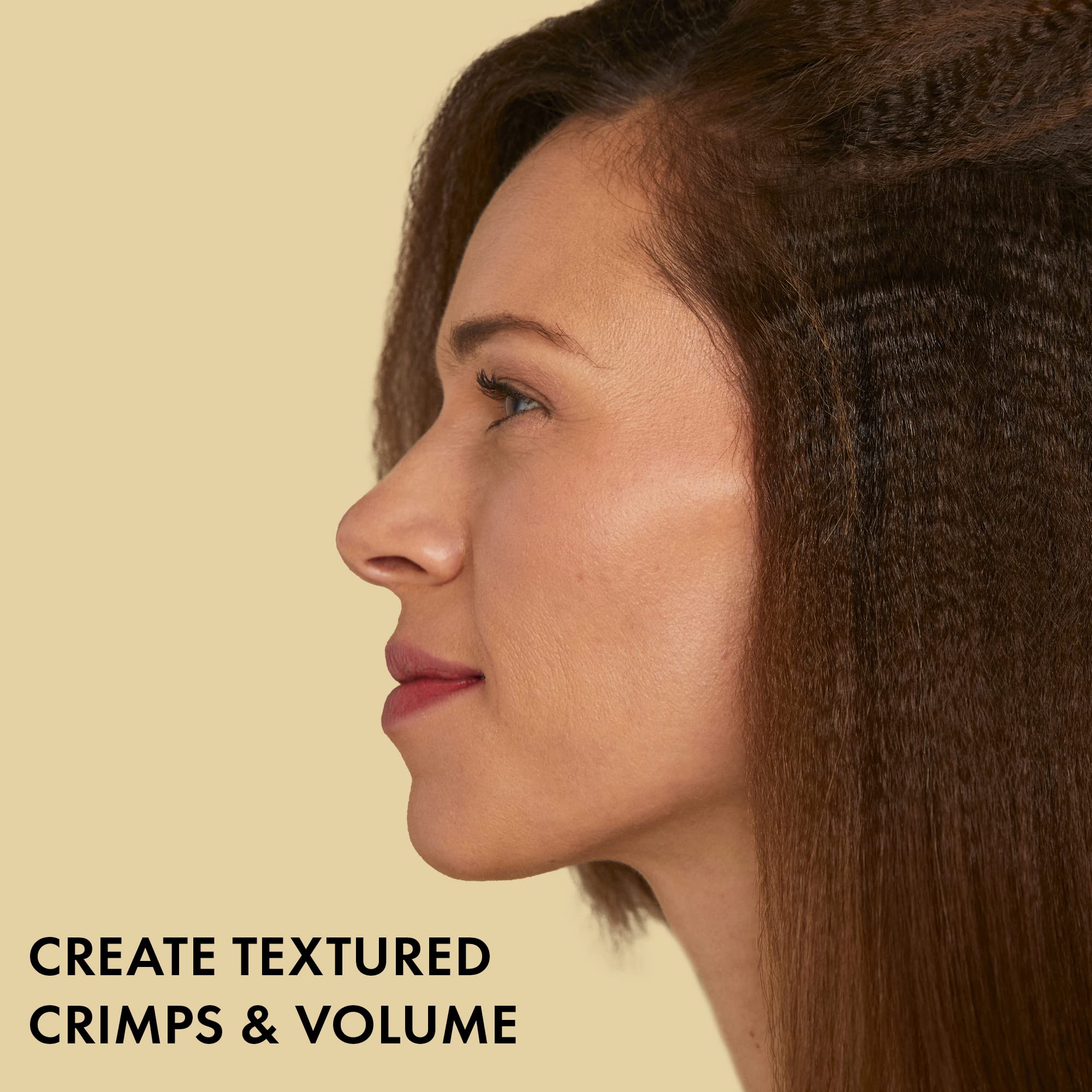 Hot Tools 1 inch micro hair crimper close up on the texture plates