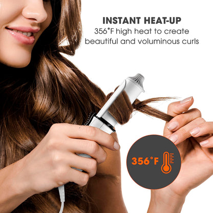Conair travel curling iron power cord and dual voltage specifications imprint view