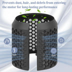 Replacement strainer cage open view demonstrating the tool-free magnetic installation mechanism.