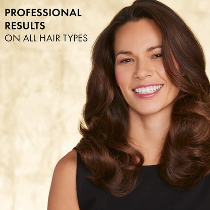 Hot Tools professional gold plated curling tong showcasing the digital temperature display