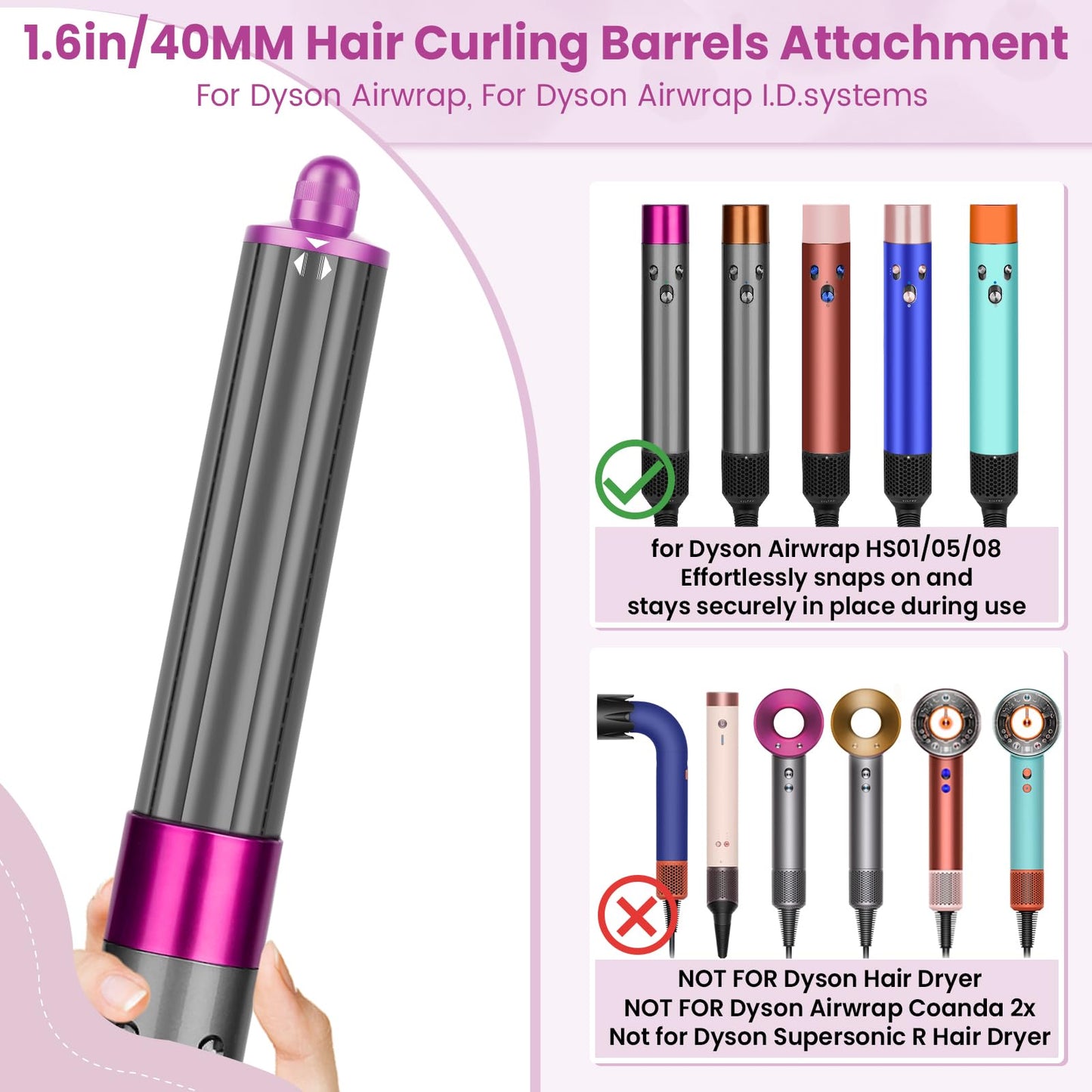Premium long hair attachment packaging box with styling accessories