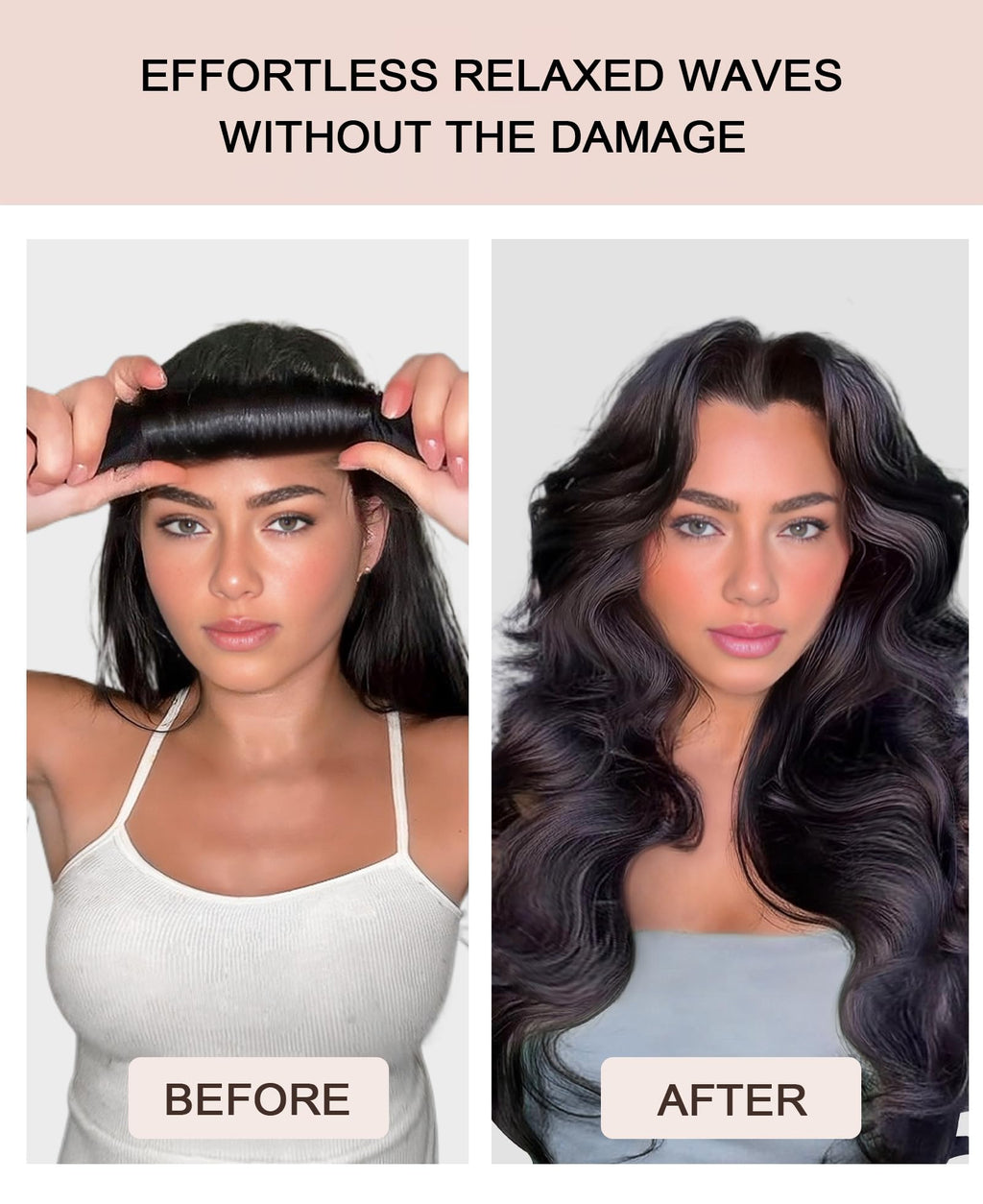 RIFFIN flexible foam large hair rollers demonstrating the easy buckle design for damage free overnight styling