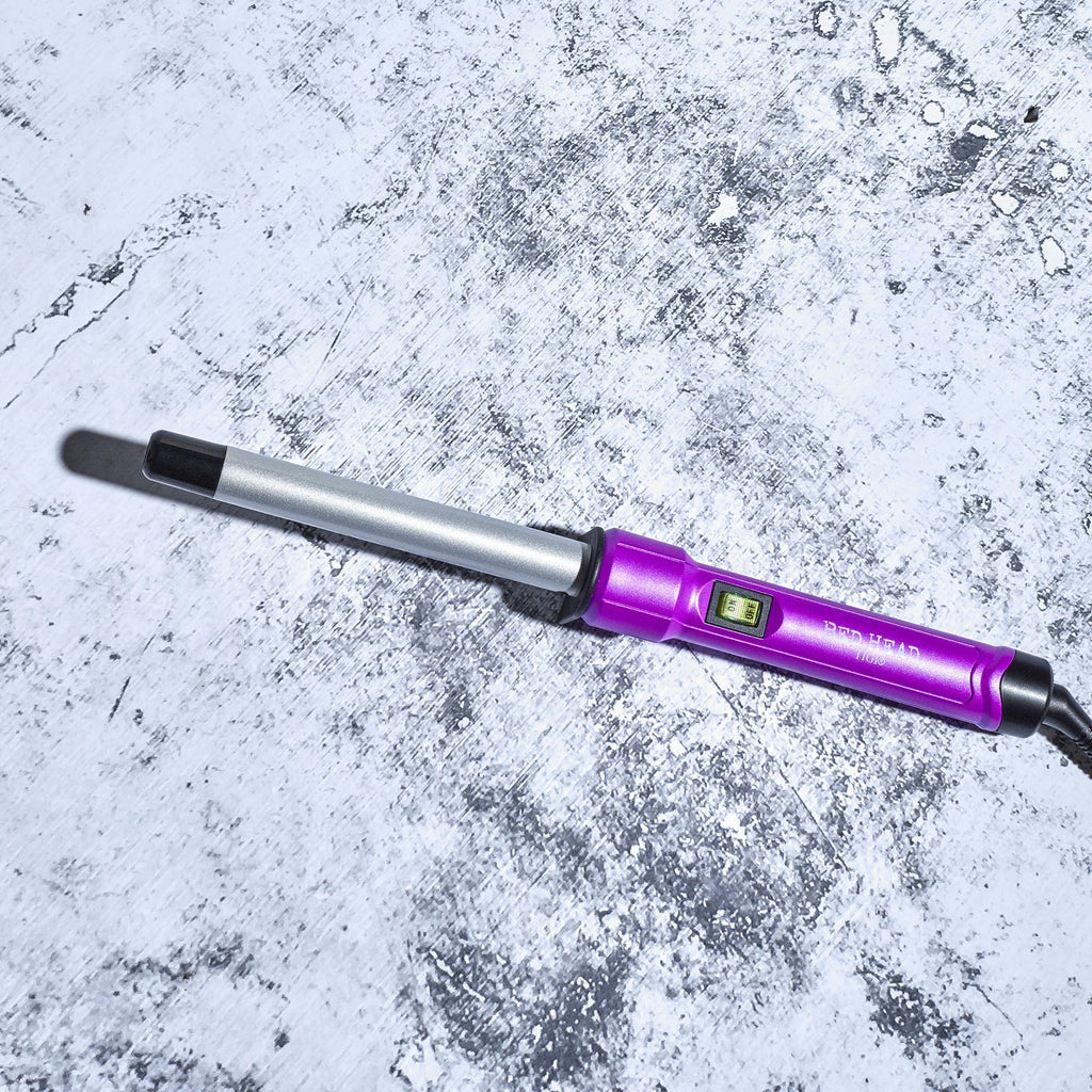 Close-up of the 0.75 inch tourmaline ceramic barrel on the Bed Head hair styling tool.