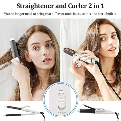 VGR portable hair curler being wrapped into its heat resistant travel mat pouch.