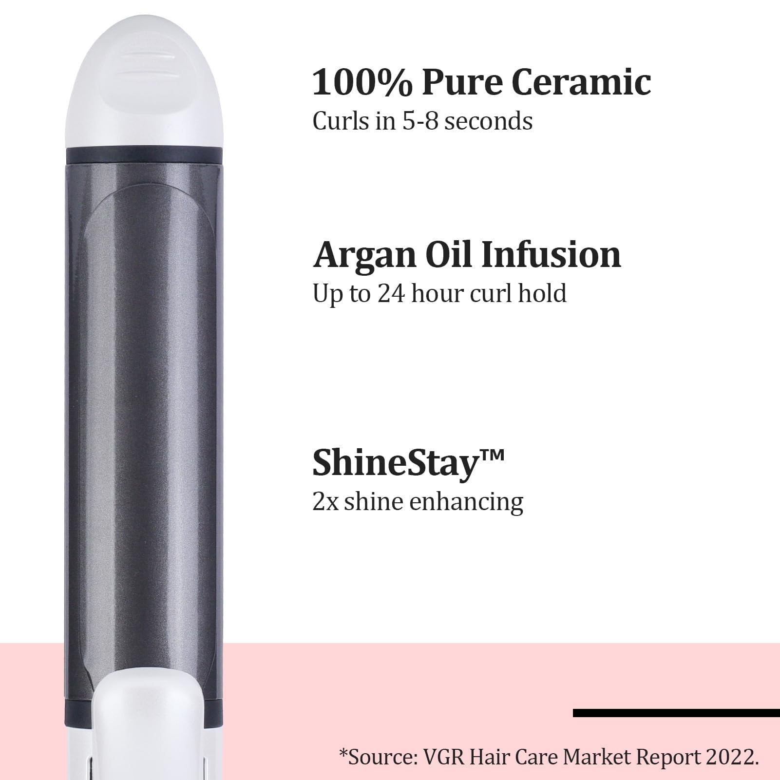 VGR international travel hair tool showing the 360 degree swivel cord attachment point.