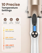 Hoson large barrel curling iron packaged safely alongside its heat resistant styling glove