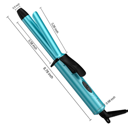 FARERY small barrel curling iron for pixie cuts close up view