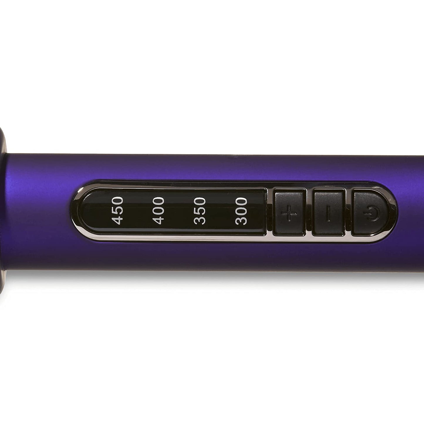 Close up view of the one and half inch titanium barrel of the Ion salon styling iron