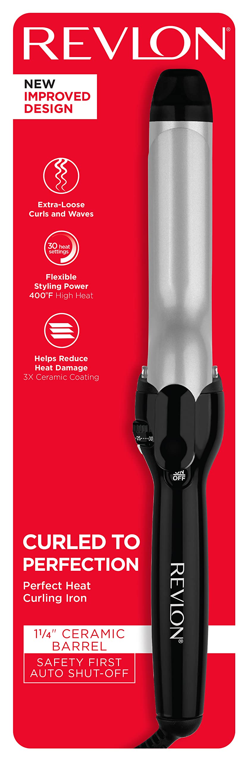 Revlon perfect heat hair styling wand for smooth tousled waves