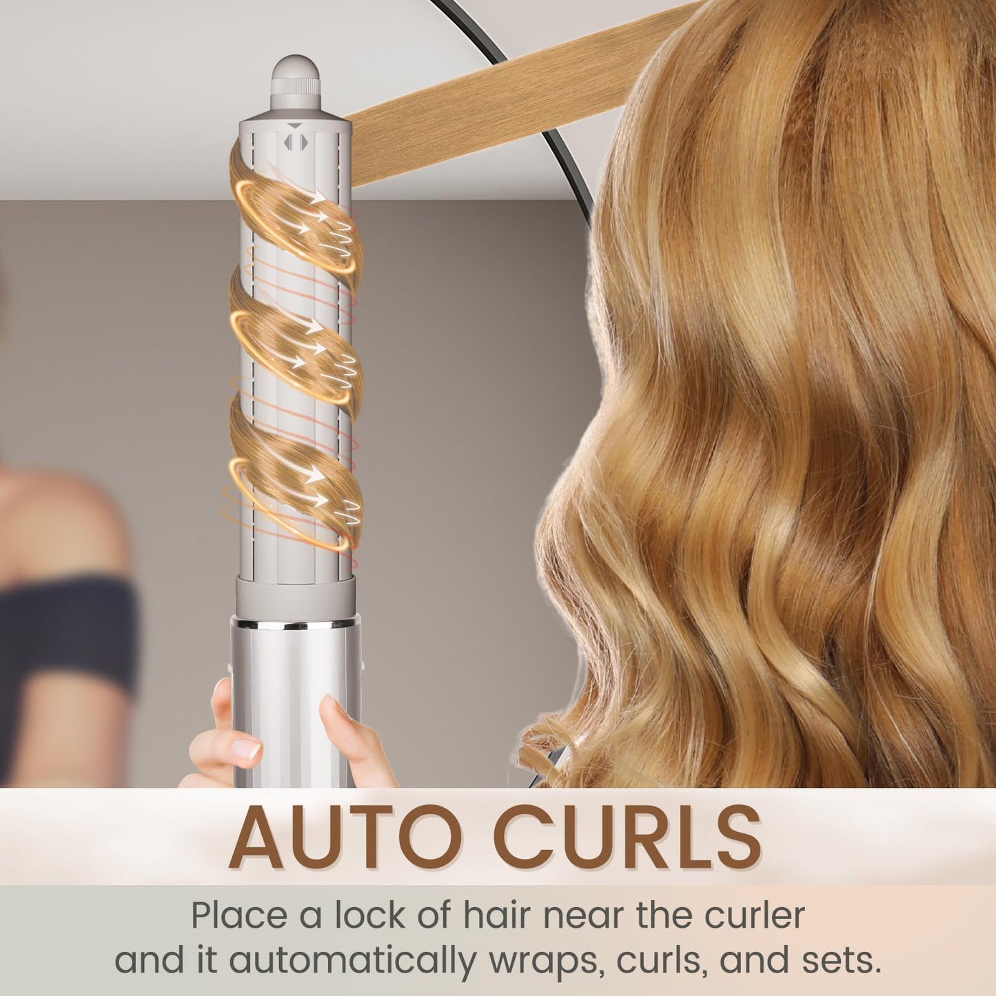 Chivixe replacement curling barrel for long hair styling styling demonstration