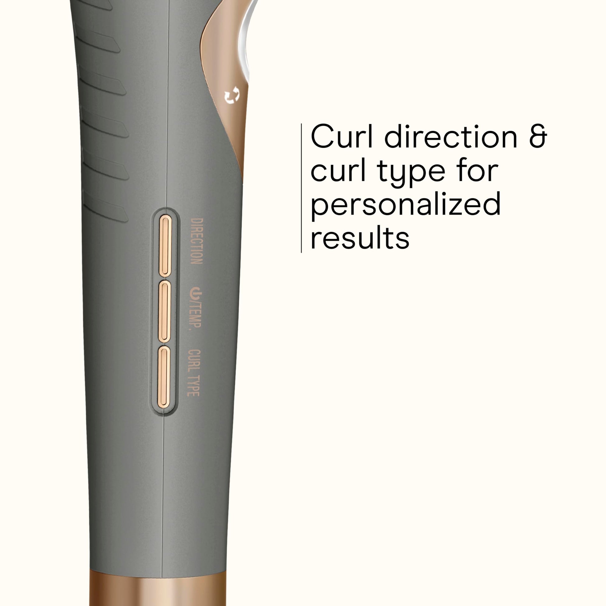 Conair InfinitiPRO Curl Secret styling tool angled to show ergonomic handle and power cord swivel