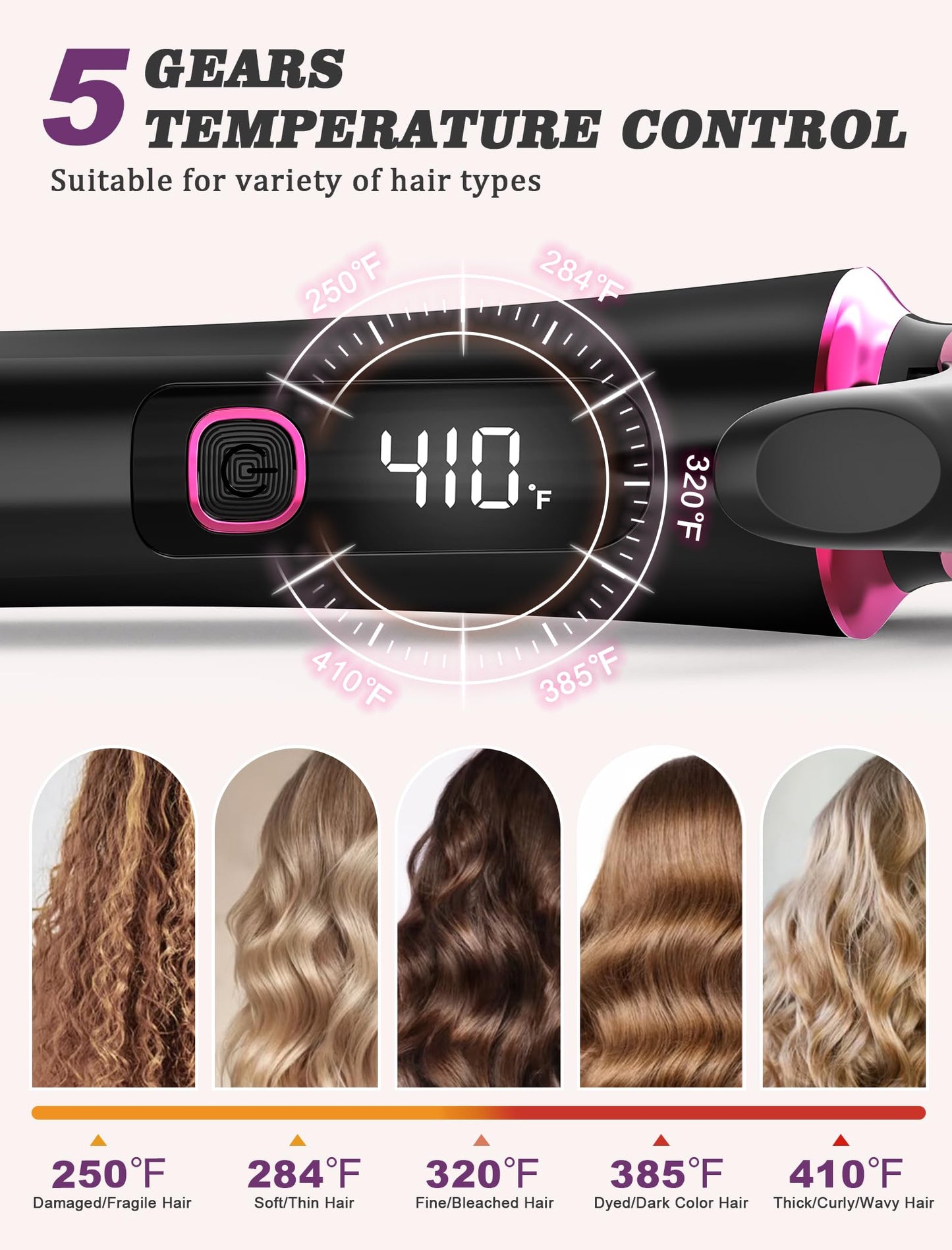 Casavok dual voltage travel hair curler with included European and UK plug adapters and branded storage bag