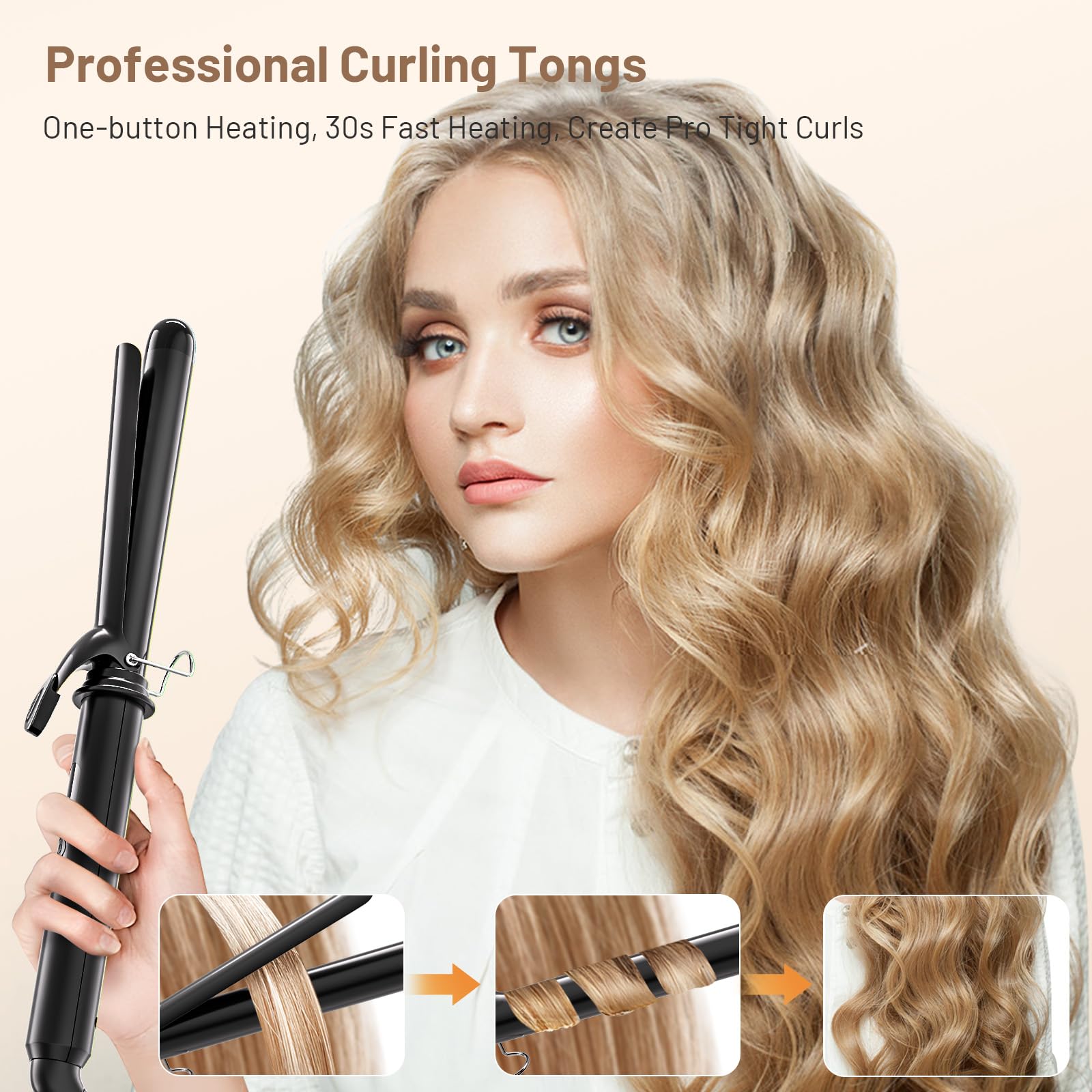 SimerSure pink curling iron premium packaging box for beauty gifts