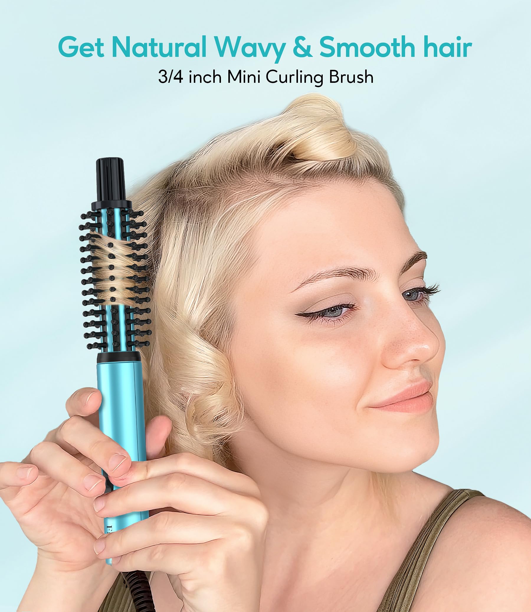 Farery compact thermal volumizing brush showing the 360 degree swivel cord connection