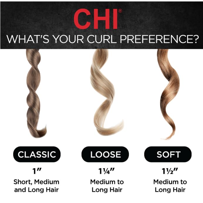 CHI tourmaline professional hair styling iron showcasing the 6.6 feet swivel cable attachment