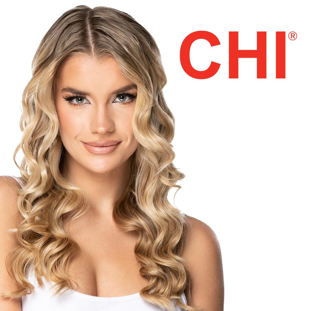 Authentic CHI black hair curler with protective cool tip for safe at home salon styling