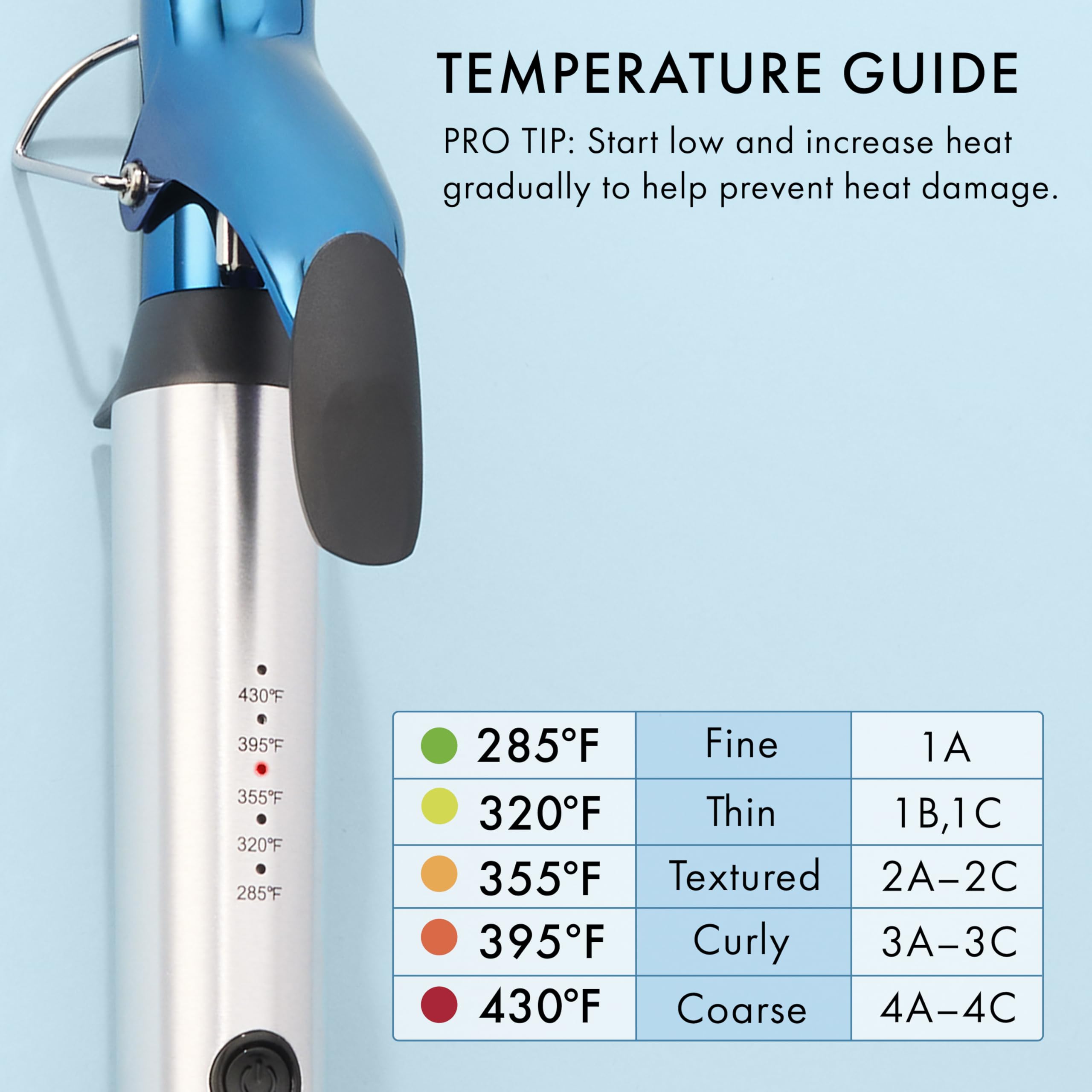 Authentic USA imported BaBylissPRO professional curling iron with digital temperature controls