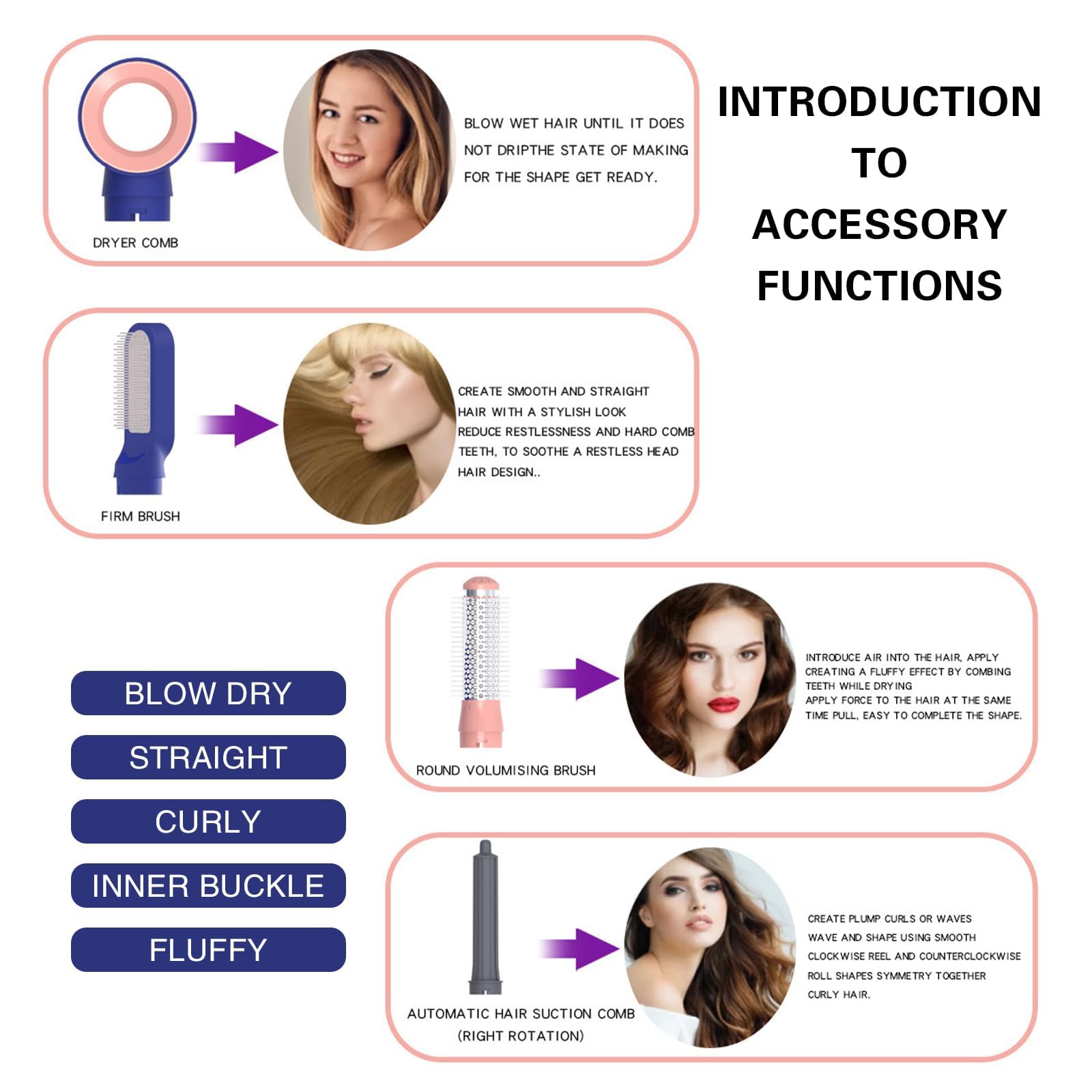 Ceramic curling wand barrel attachment connected to the JMADENQ base demonstrating the secure locking mechanism.