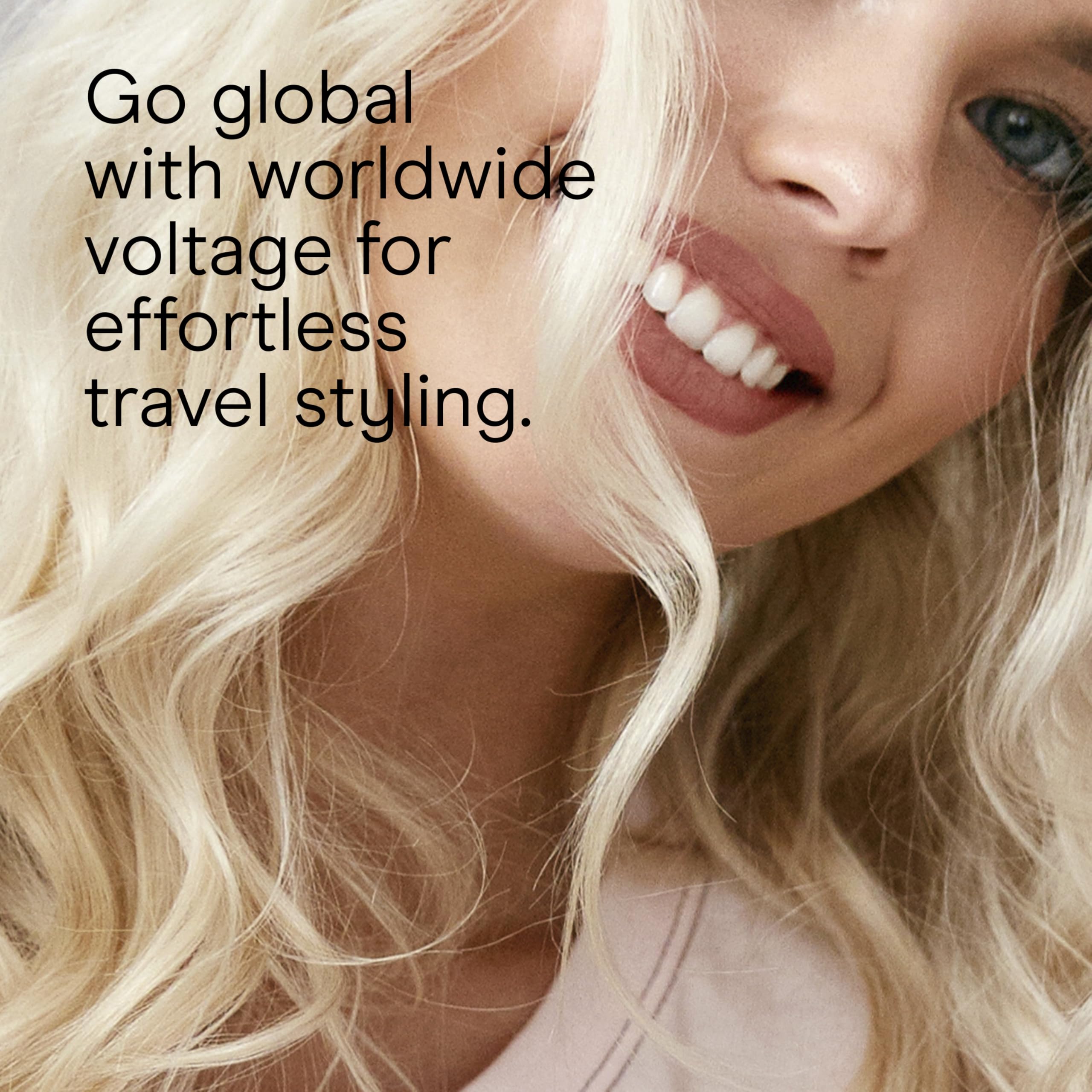 Side profile of the Conair professional curling iron showing the extra long cool tip and safety stand.