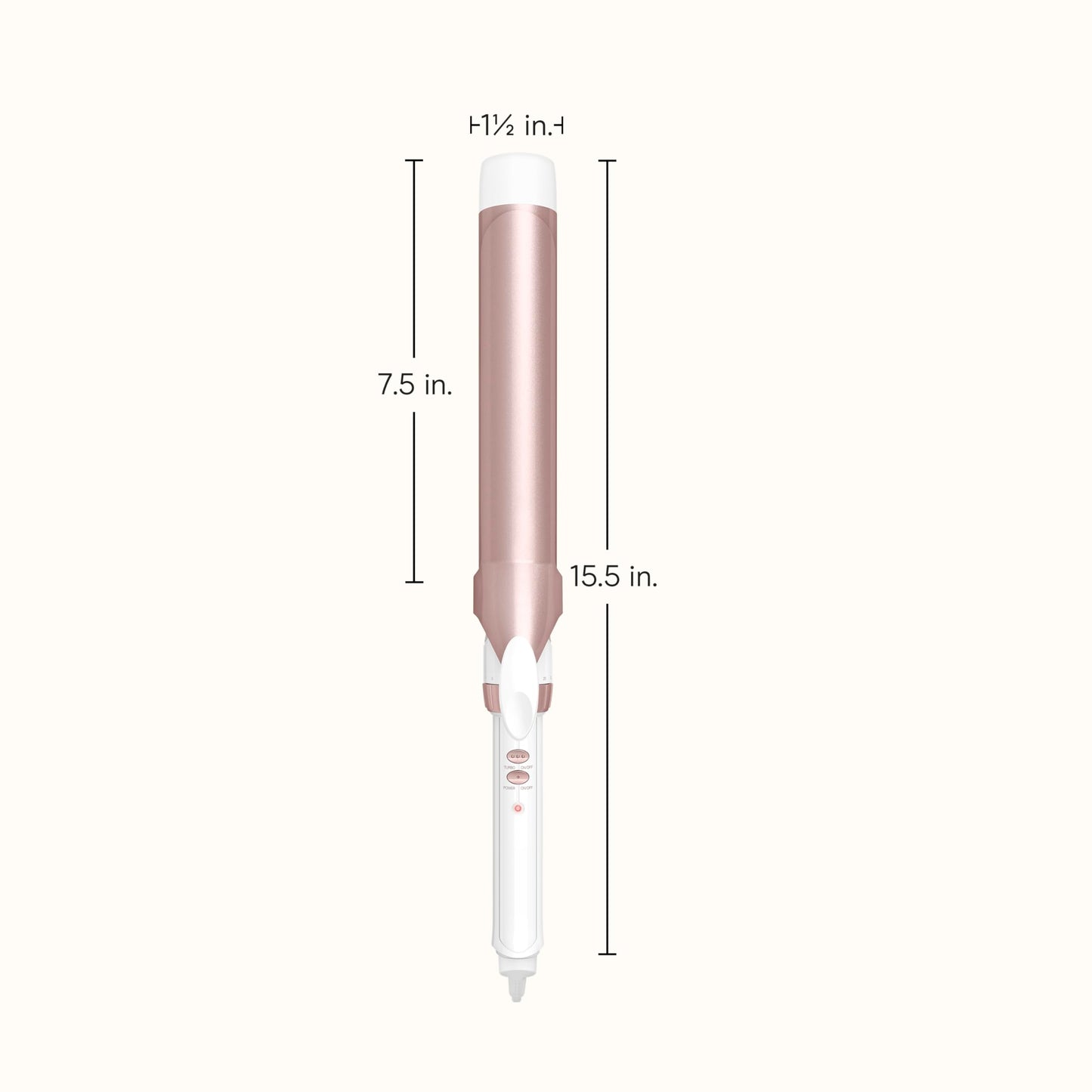 Conair professional hair curler angled view showing the sturdy built-in safety stand.
