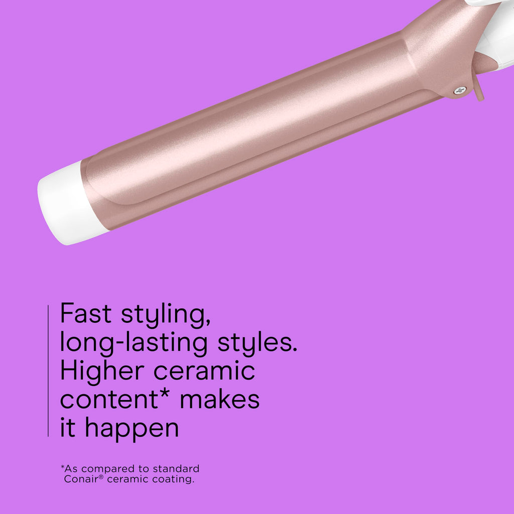 The packaging of the authentic imported Conair double ceramic styling tool.