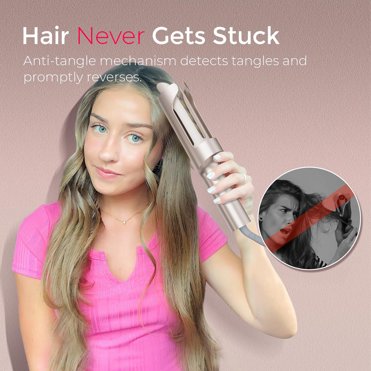 Authentic TYMO CurlPro Plus premium packaging content with lightweight travel friendly design