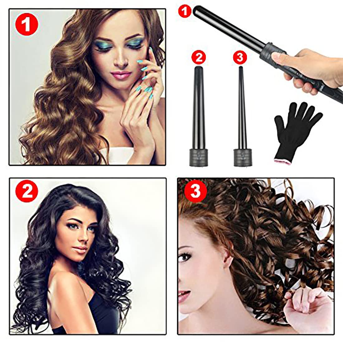 IMissiu curling wand set packaging and contents