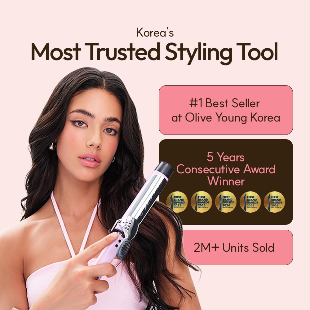 Vodana hair curler temperature control dial and handle design