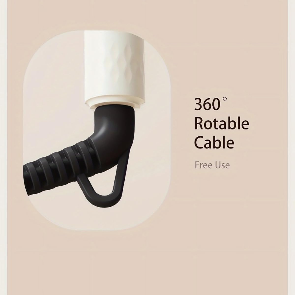 Ink-Eeze rotating curling iron with hair styling accessories