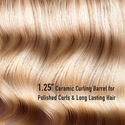 Travel friendly Lanvier curling iron with swivel cord