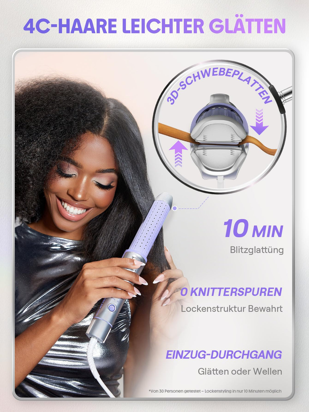 Sheglam hair styler with adjustable temperature display
